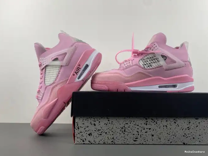 MaikeSneakers X OFF-WHITE PINK JORDAN 4 0511
